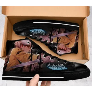 Danmachi Bell Cranel Shoes High Top Sneakers for Kids and Adults