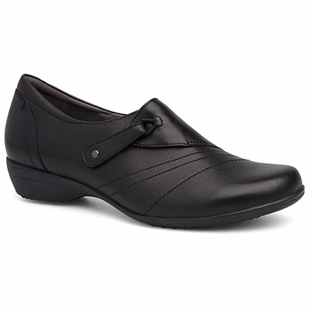 Dansko Women's Franny Slip On - Black Tailored Comfort Outsole Calm Step