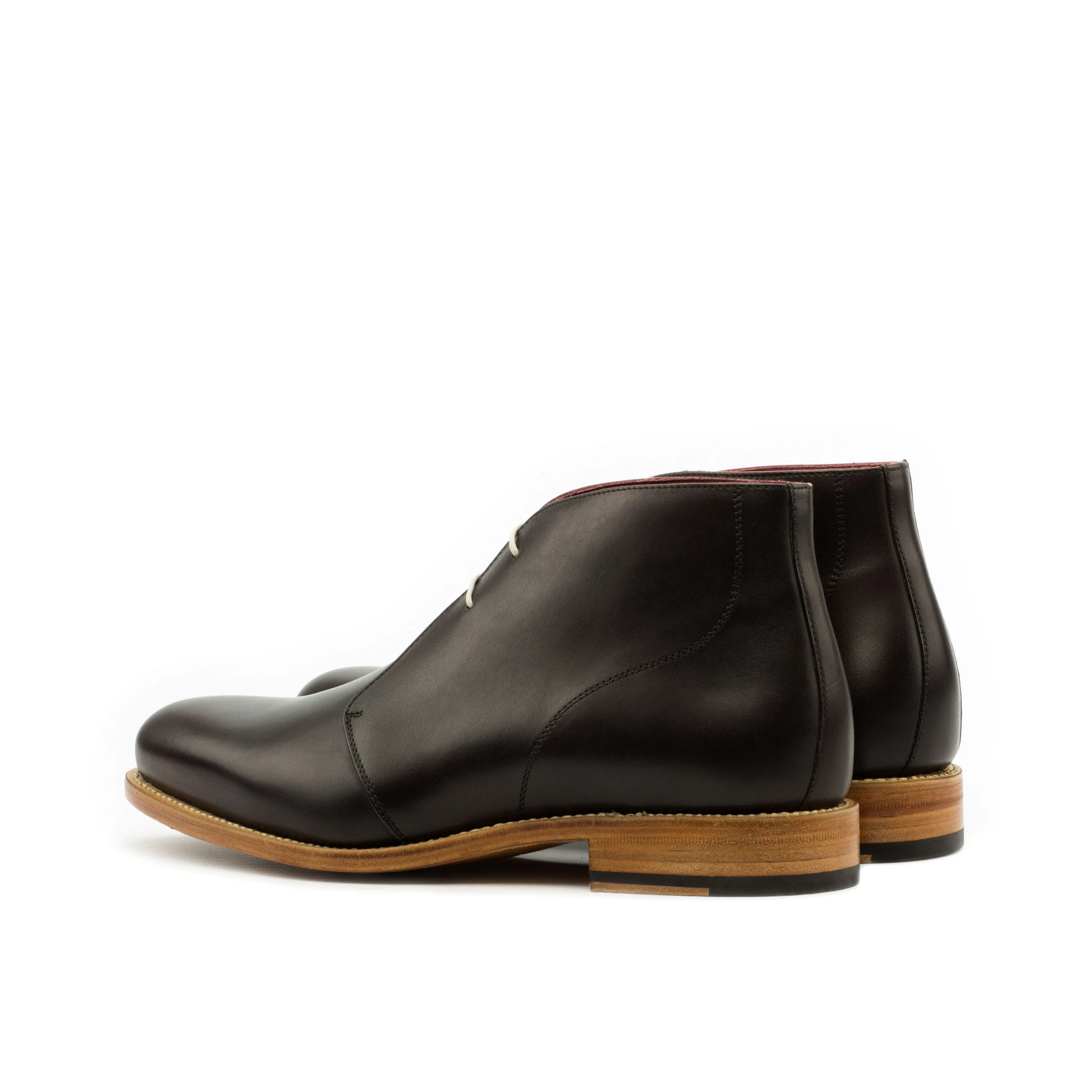 Dark Brown Calf Leather Chukka Boots