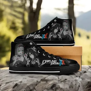 Darling in the Franxx Zero Two Ichigo Shoes High Tops Sneakers for Kids and Adults