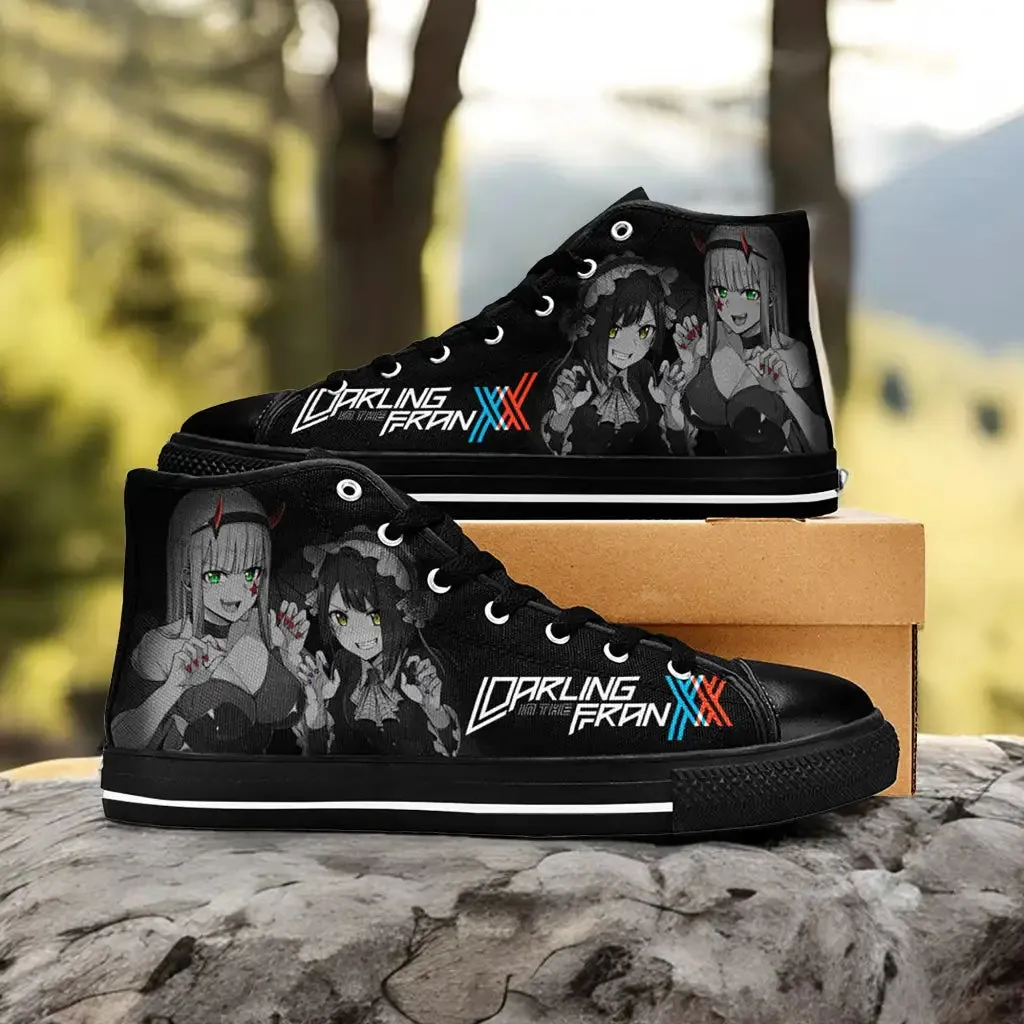 Darling in the Franxx Zero Two Ichigo Shoes High Tops Sneakers for Kids and Adults