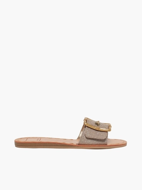 Dasa Light Gold Raffia Biodegradable Dasa Light Gold Raffia Wedge Sole Pink Sweet
