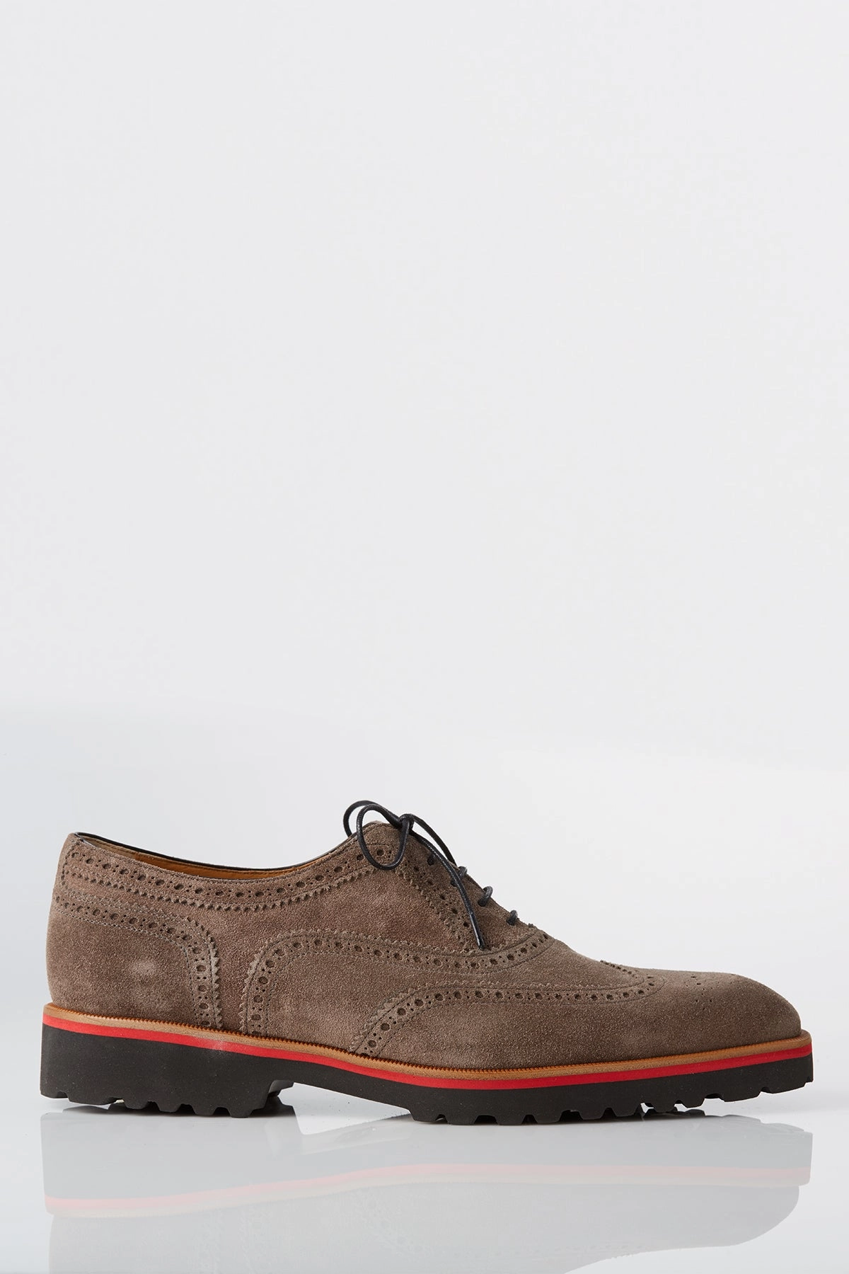 Comfortable Fit Shoes rubber David August Suede Wingtip Brogues in Peltro