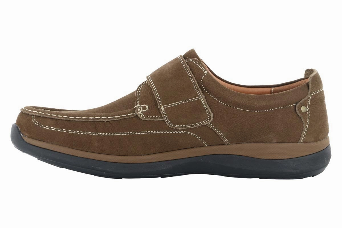 Propet Porter Velcro Strap Shoe Timber Lifestyle Ready