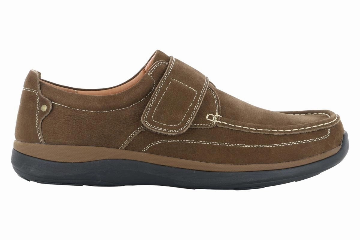 Seamless Finish Propet Porter Velcro Strap Shoe Timber
