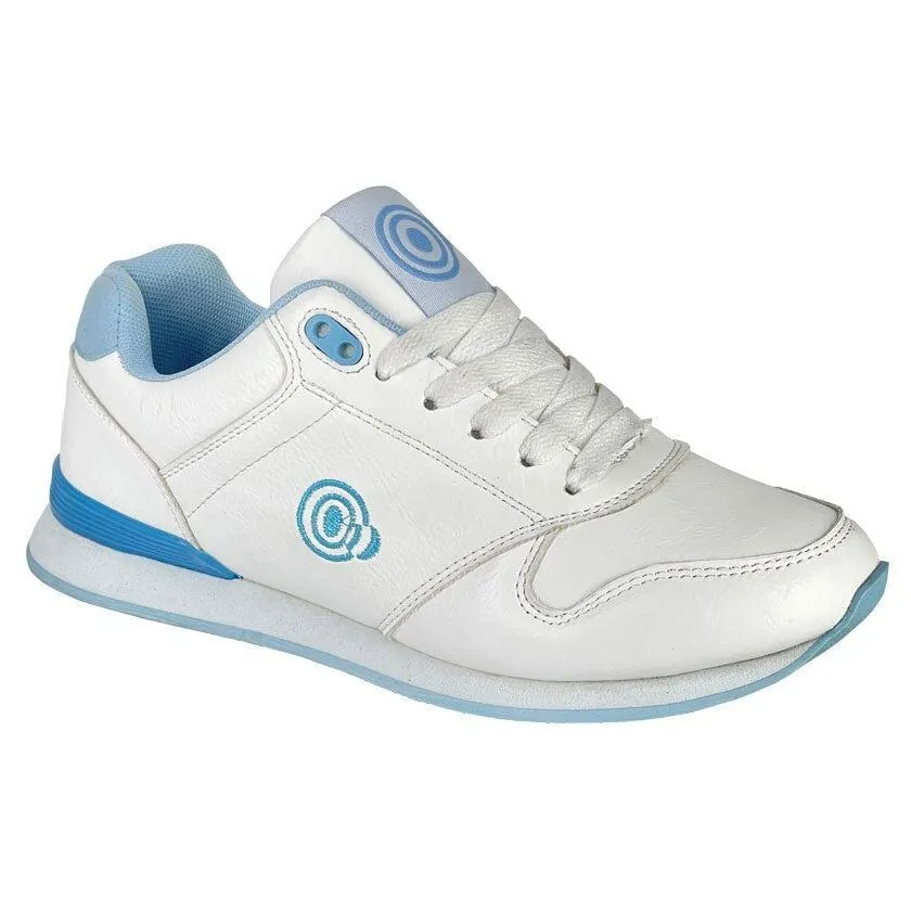 Dek Ladies Approach Bowling Shoes - White/Blue