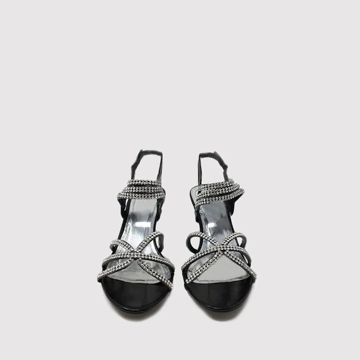 DESTINY Mid Heel Diamante Sandal