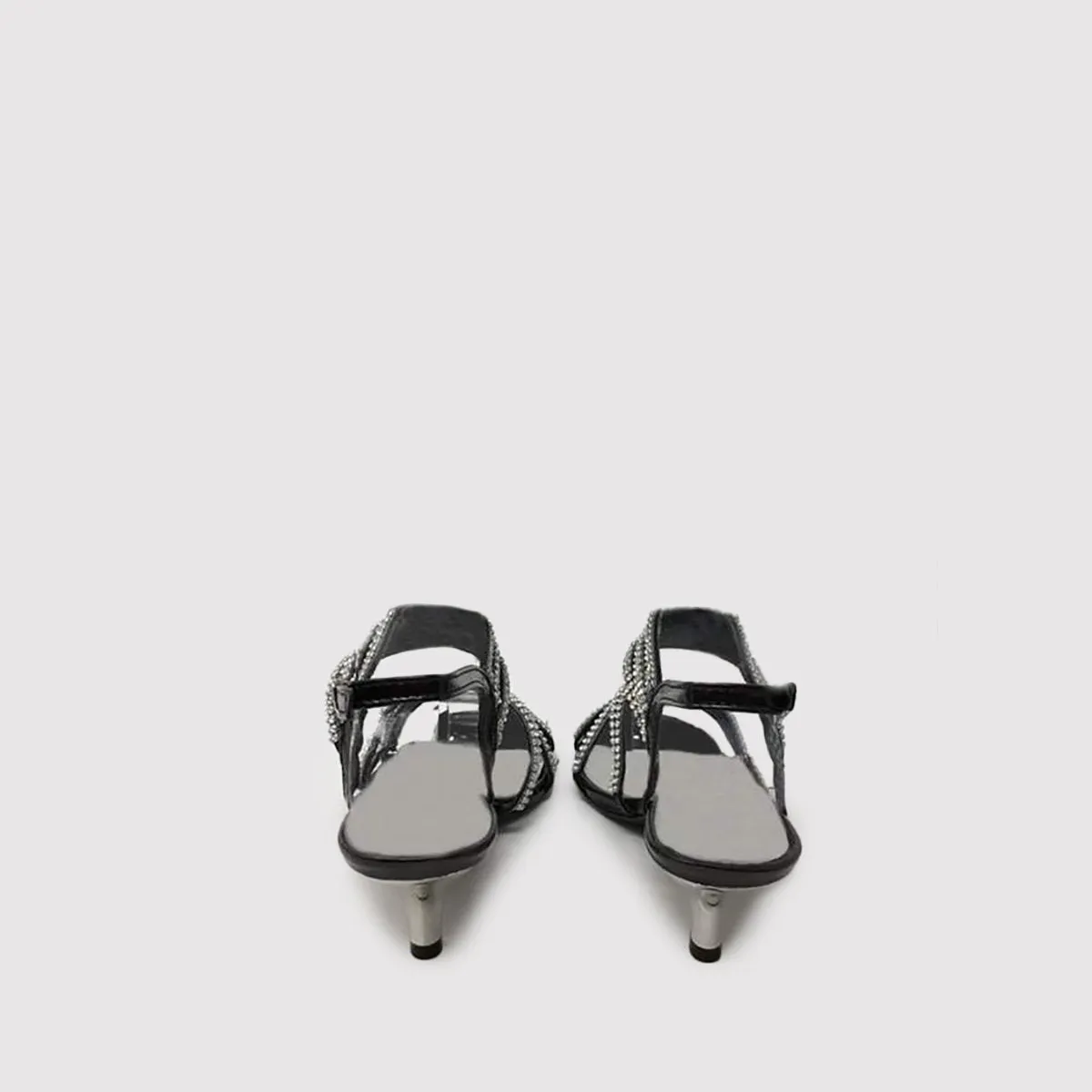 DESTINY Mid Heel Diamante Sandal
