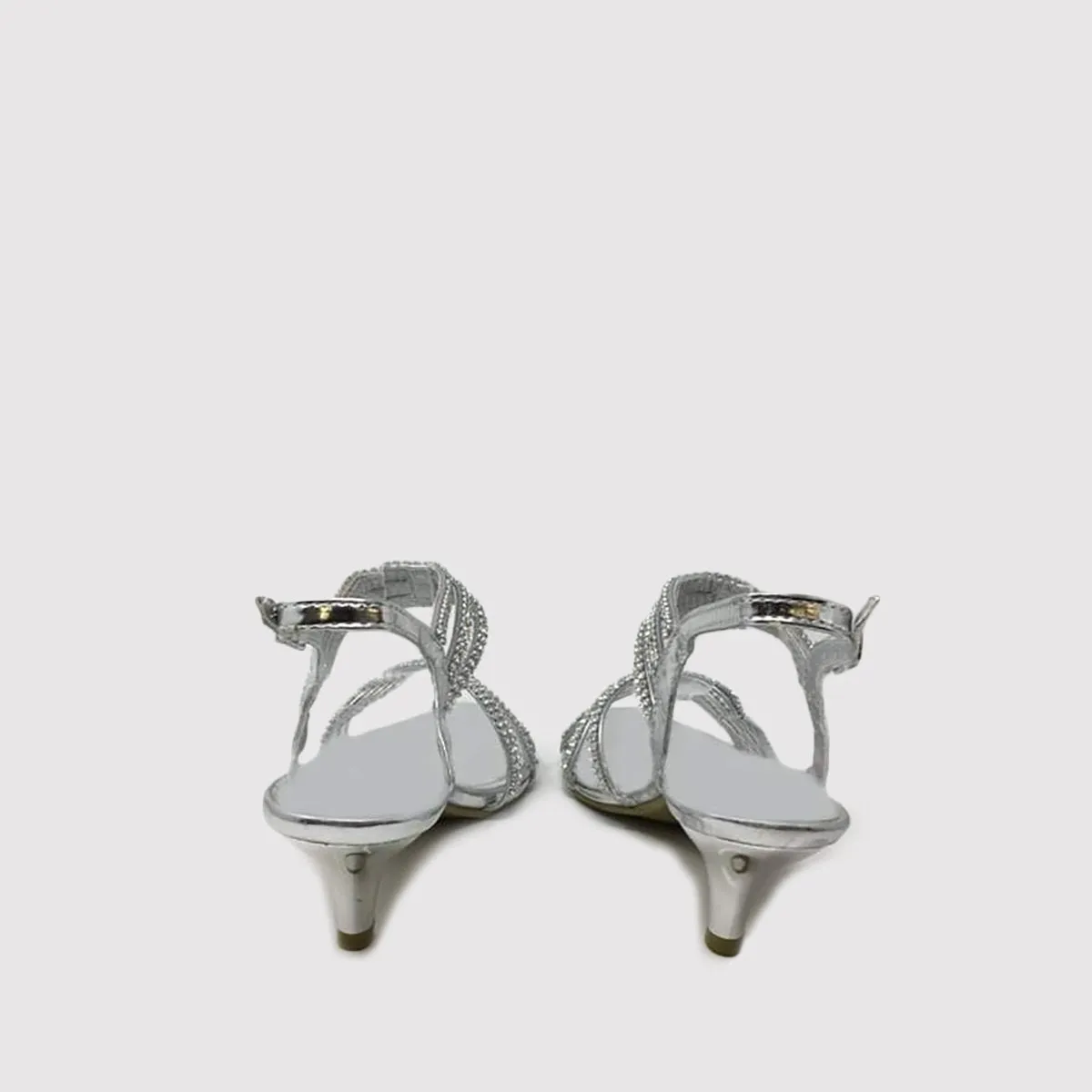DESTINY Mid Heel Diamante Sandal