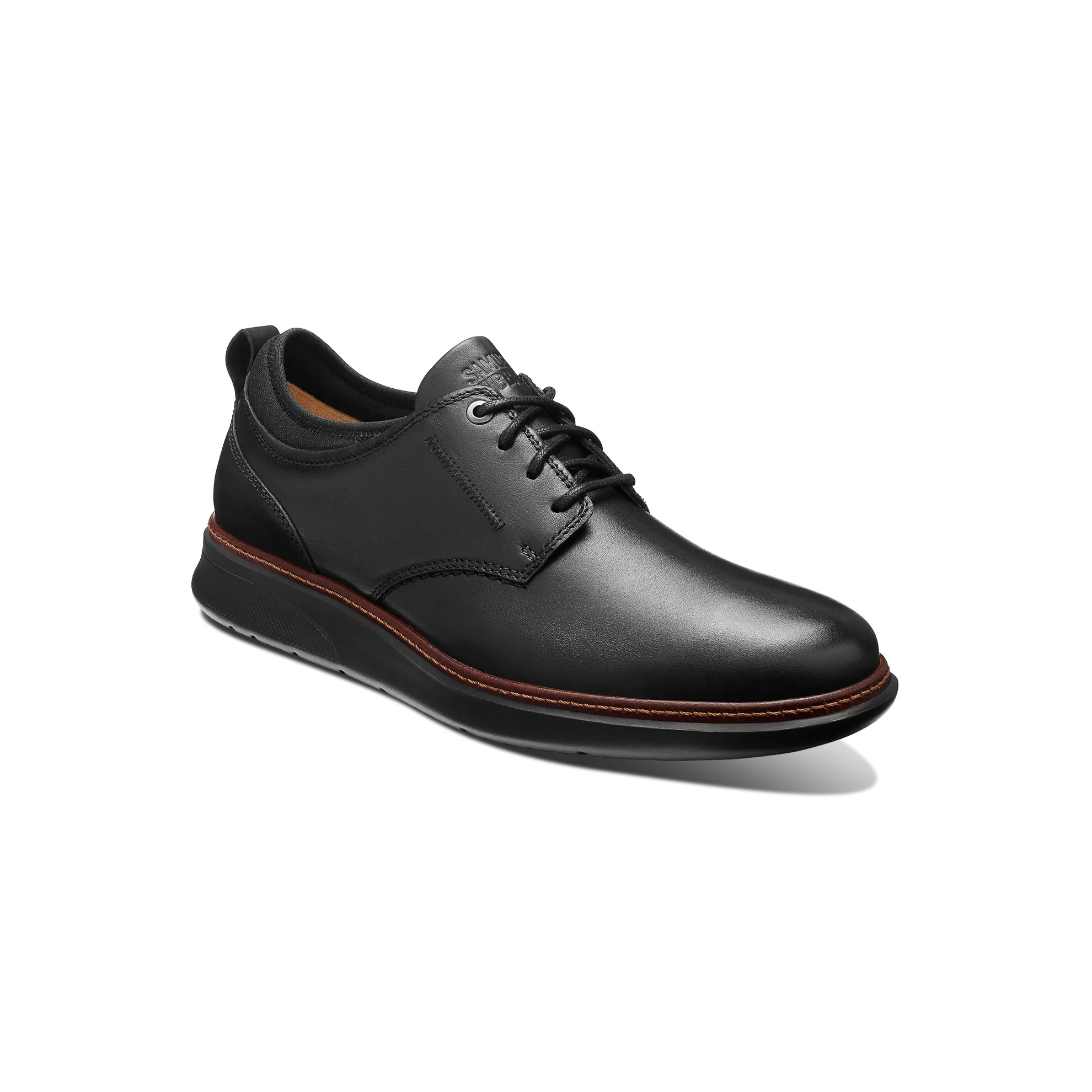 bodybuilders' stability Men's Rafael Hybrid Lace-Up-Black Leather on Black Sole| Samuel Hubbard