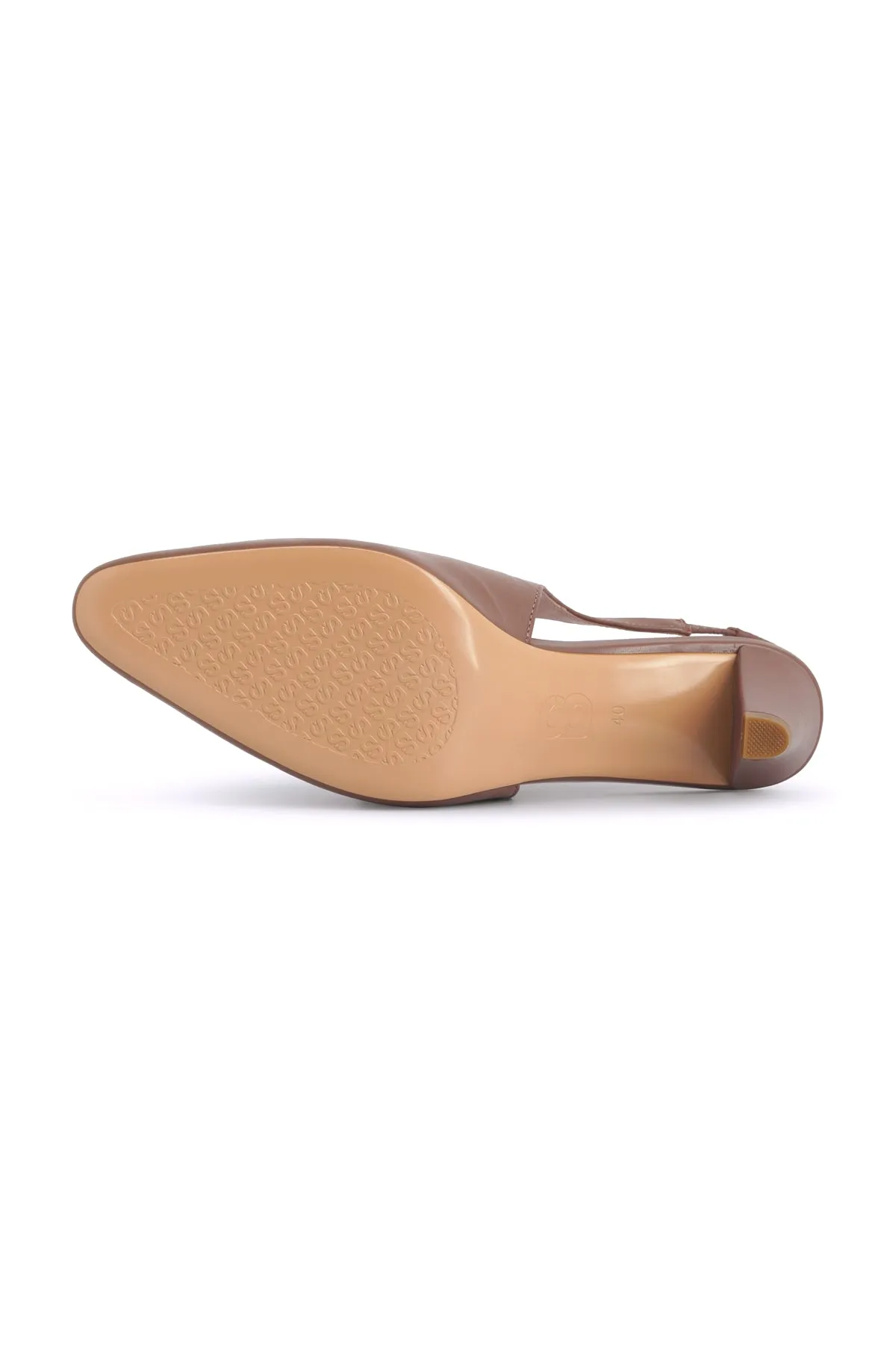 Deux Slingback Heels - Rose Tan