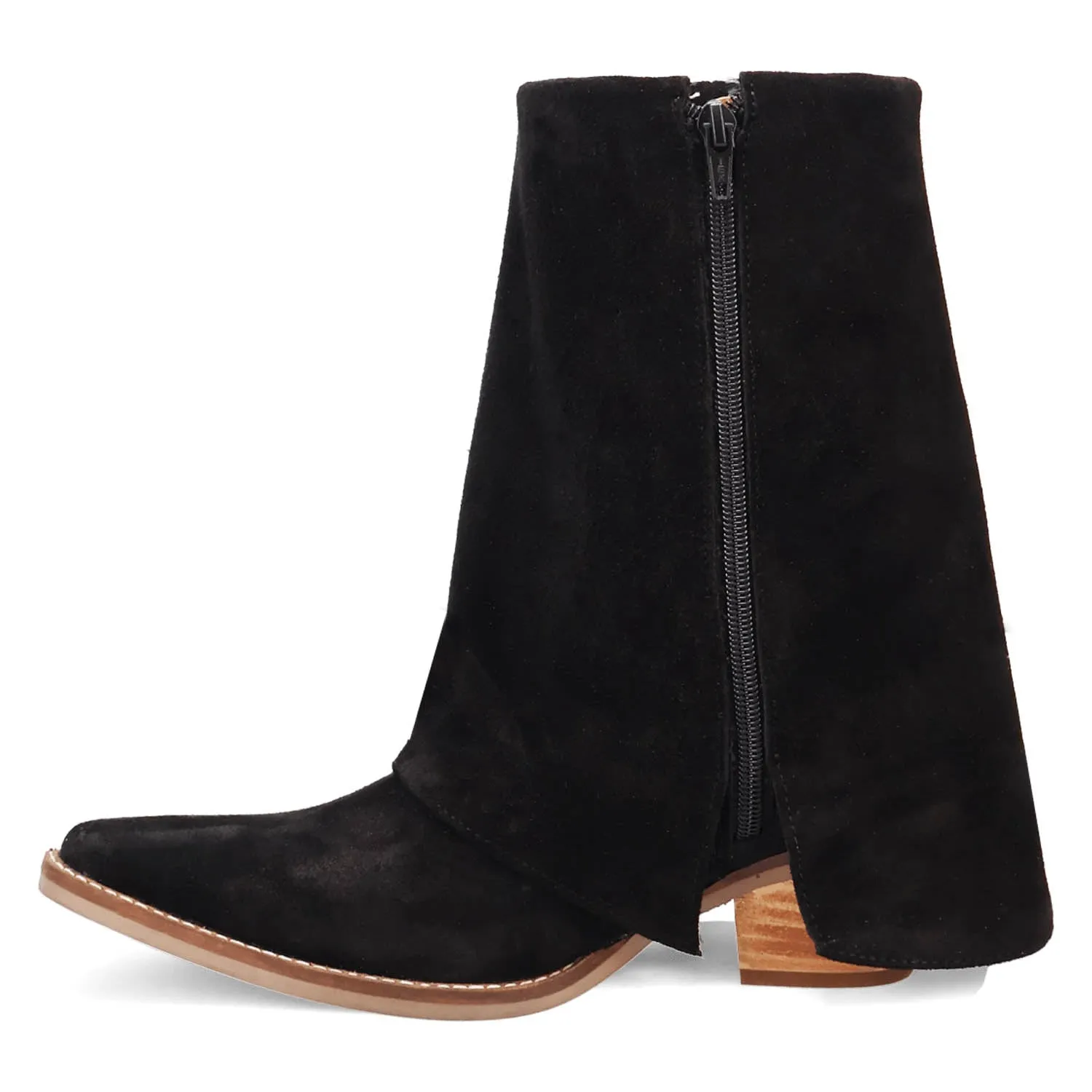 Dingo Womens Marlie Black Suede Cowboy Boots