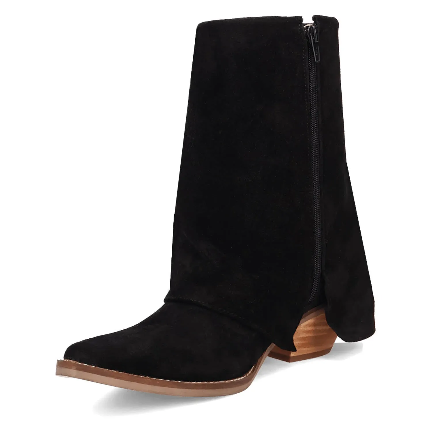 Dingo Womens Marlie Black Suede Cowboy Boots