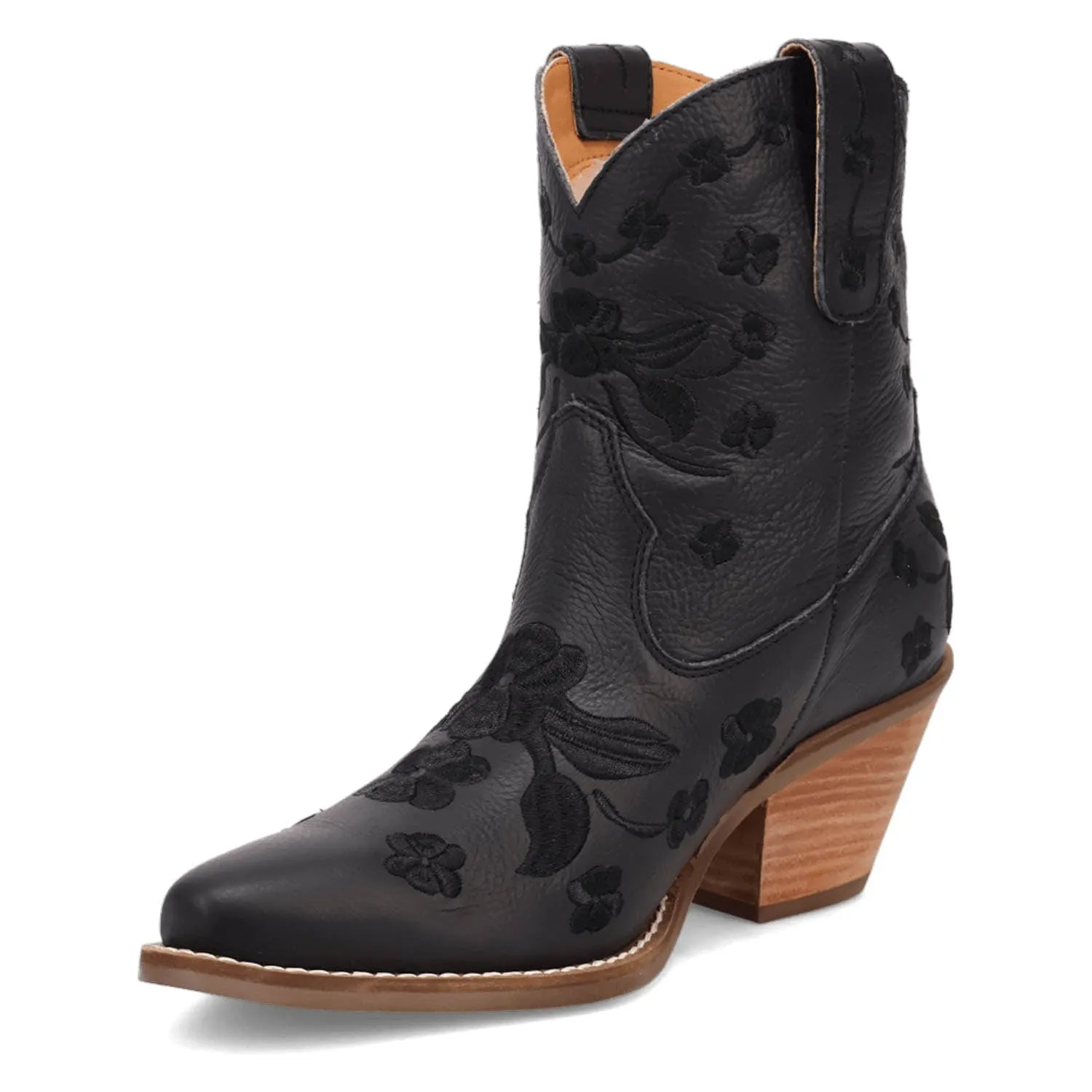 Dingo Womens Sweetheartie Black Leather Cowboy Boots