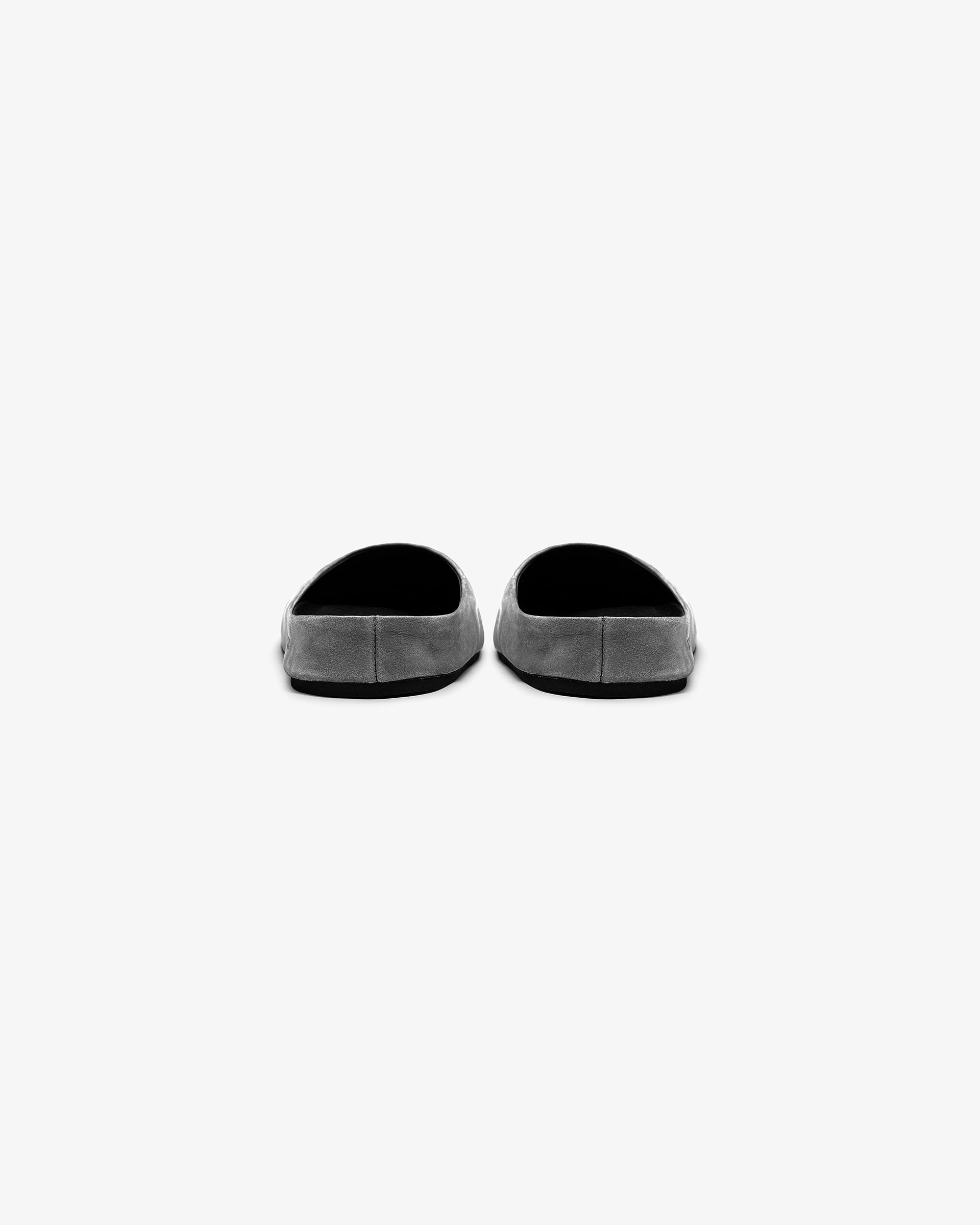 Seamless Toe Box active seniors' comfort Distressed Mule - Off Black