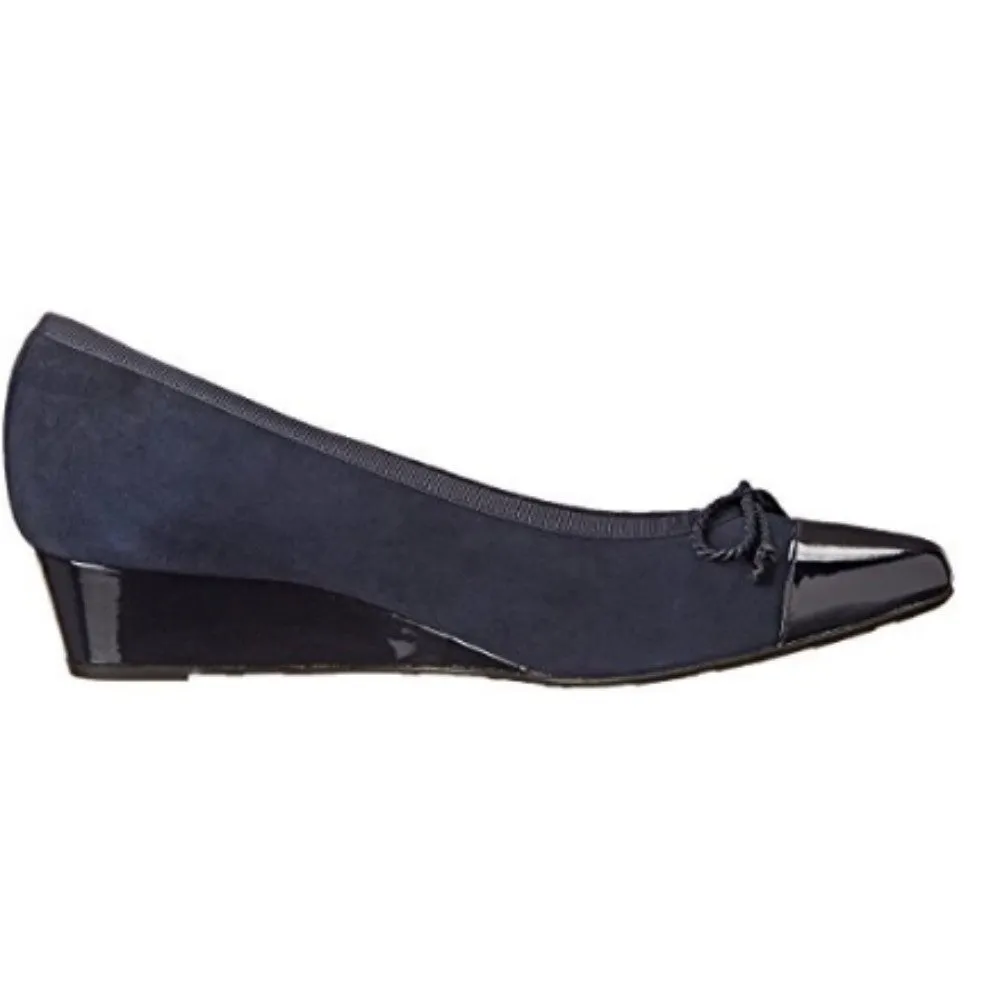 Diverse Navy Pat FS/NY Wedge Pump