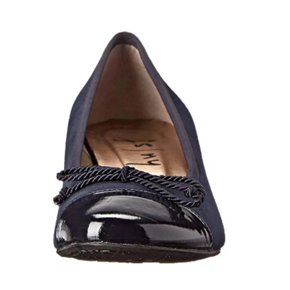 Diverse Navy Pat FS/NY Wedge Pump