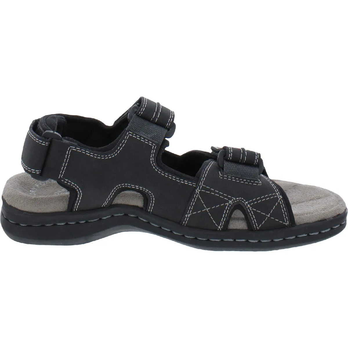 Dockers Mens NewPage Faux Suede Adjustable Fisherman Sandals