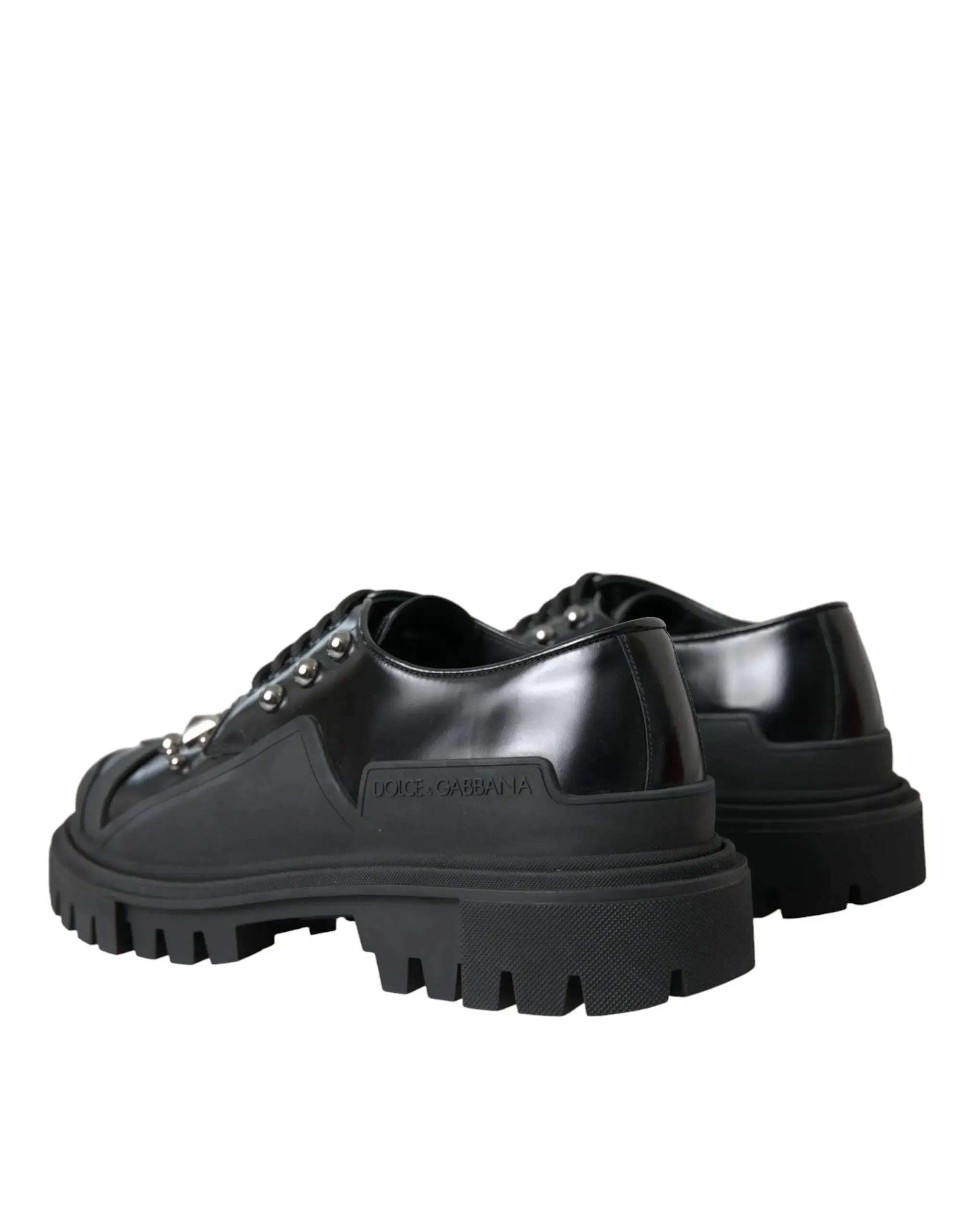 Dolce & Gabbana Studded Leather Trekking Shoes