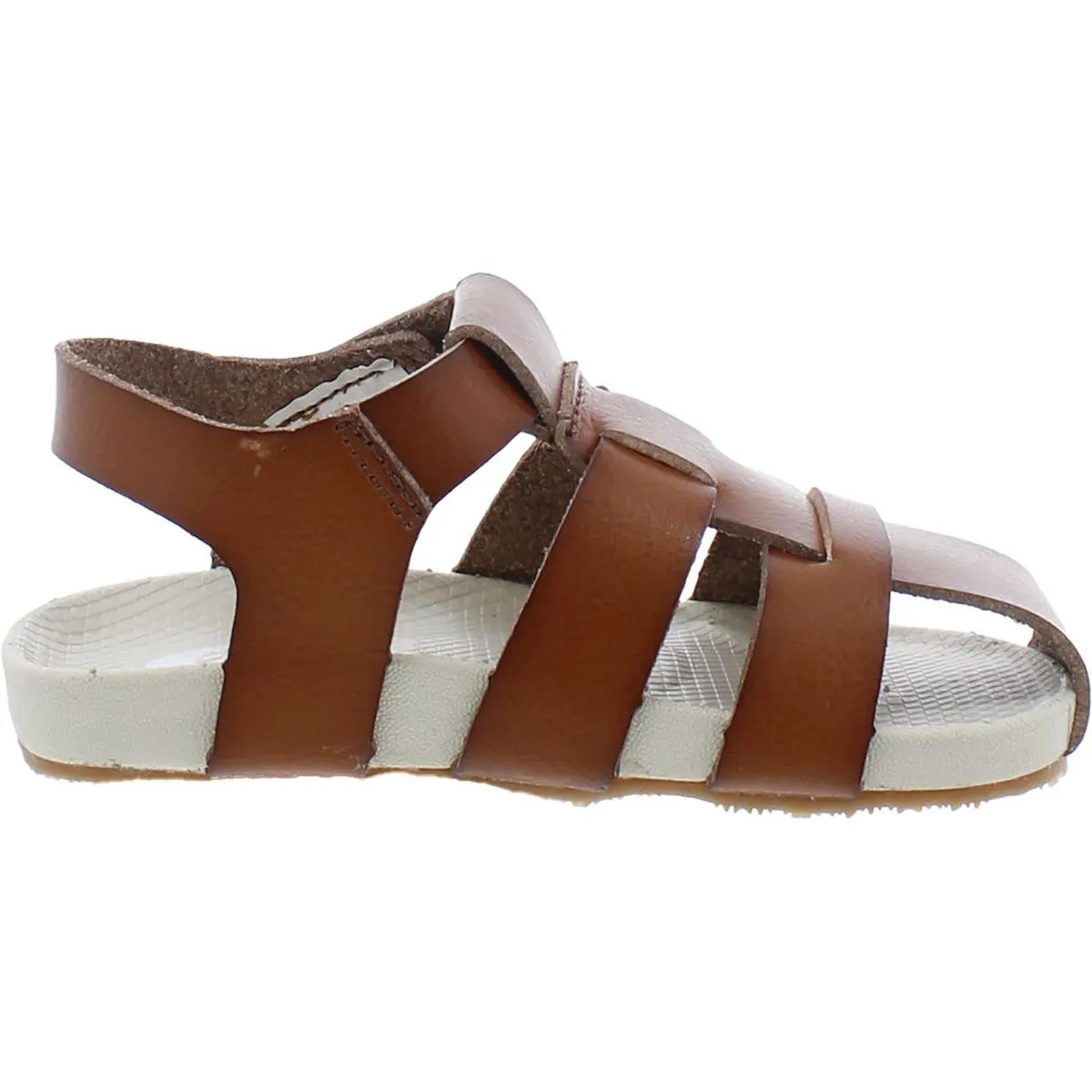 Dr. Scholl's Shoes Boys Larson Faux Leather Closed Toe Fisherman Sandals