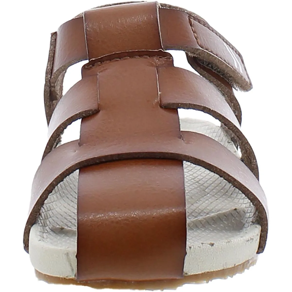 Dr. Scholl's Shoes Boys Larson Faux Leather Closed Toe Fisherman Sandals