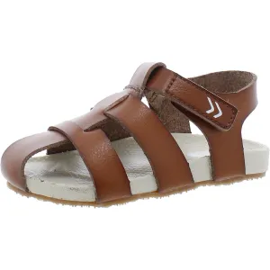Dr. Scholl's Shoes Boys Larson Faux Leather Closed Toe Fisherman Sandals