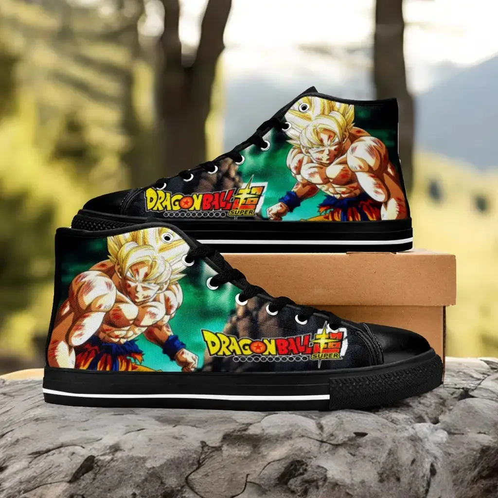 Dragon Ball Z Super Son Goku Shoes High Top Sneakers for Kids and Adults