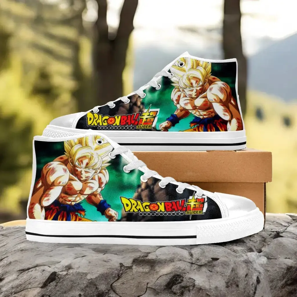 Dragon Ball Z Super Son Goku Shoes High Top Sneakers for Kids and Adults