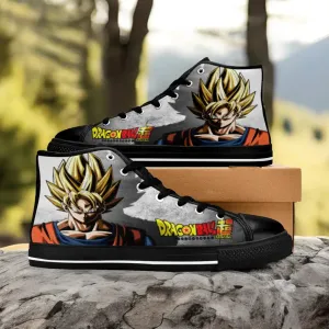 Dragon Ball Z Super Son Guku Shoes High Top Sneakers for Kids and Adults