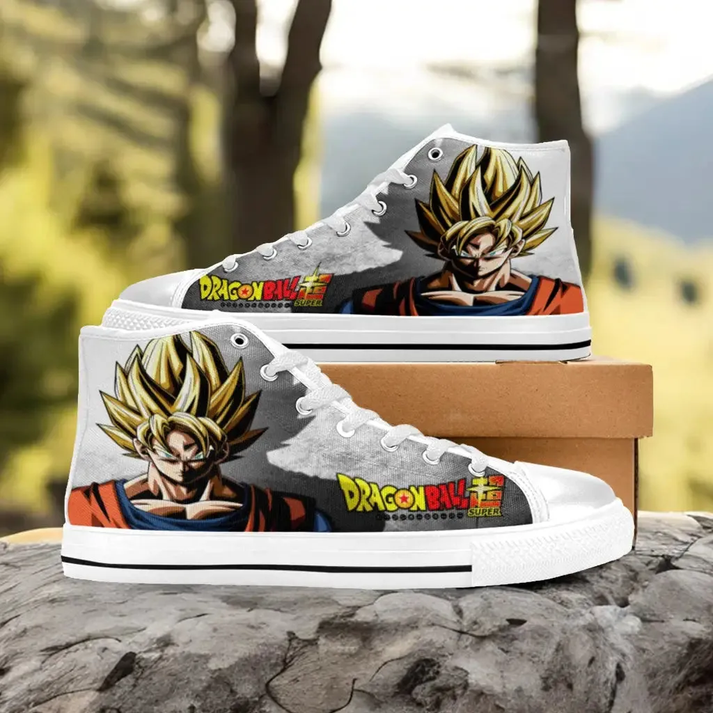 Dragon Ball Z Super Son Guku Shoes High Top Sneakers for Kids and Adults