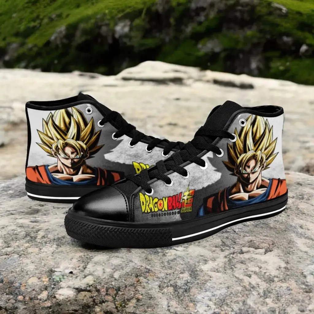 Dragon Ball Z Super Son Guku Shoes High Top Sneakers for Kids and Adults