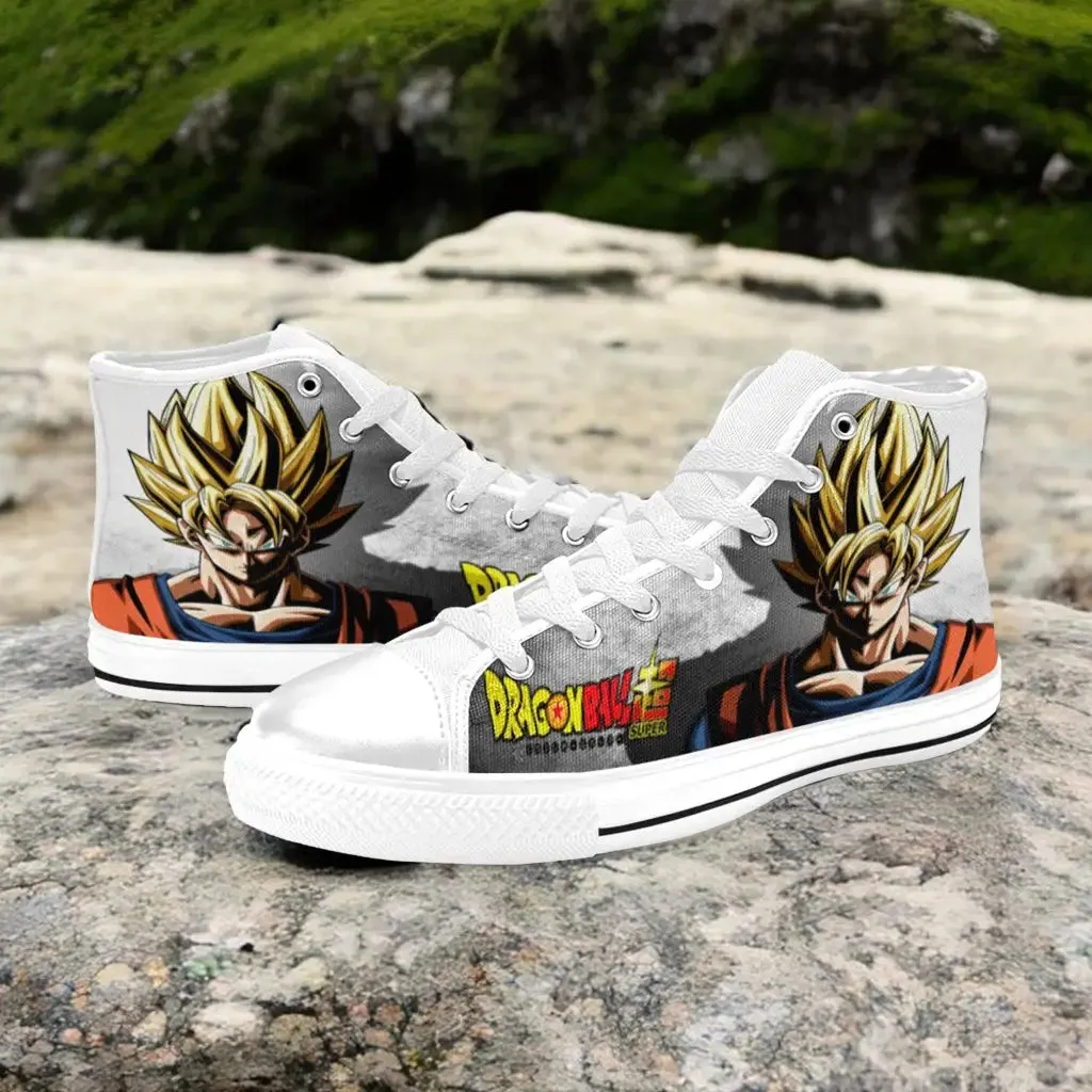 Dragon Ball Z Super Son Guku Shoes High Top Sneakers for Kids and Adults