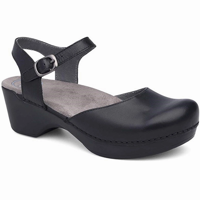Quality Reinforced Heel Cup Dress-Core Dansko Women's Sam Sandal - Black