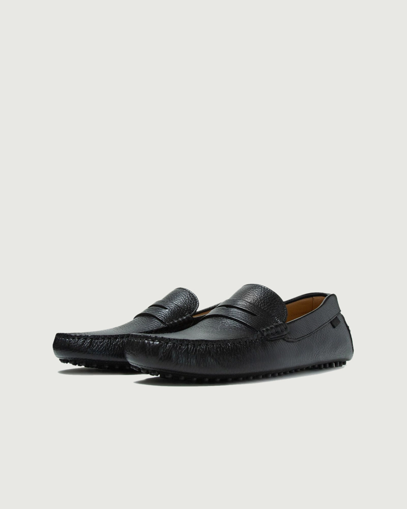 Driver | Black Pebbled Pump