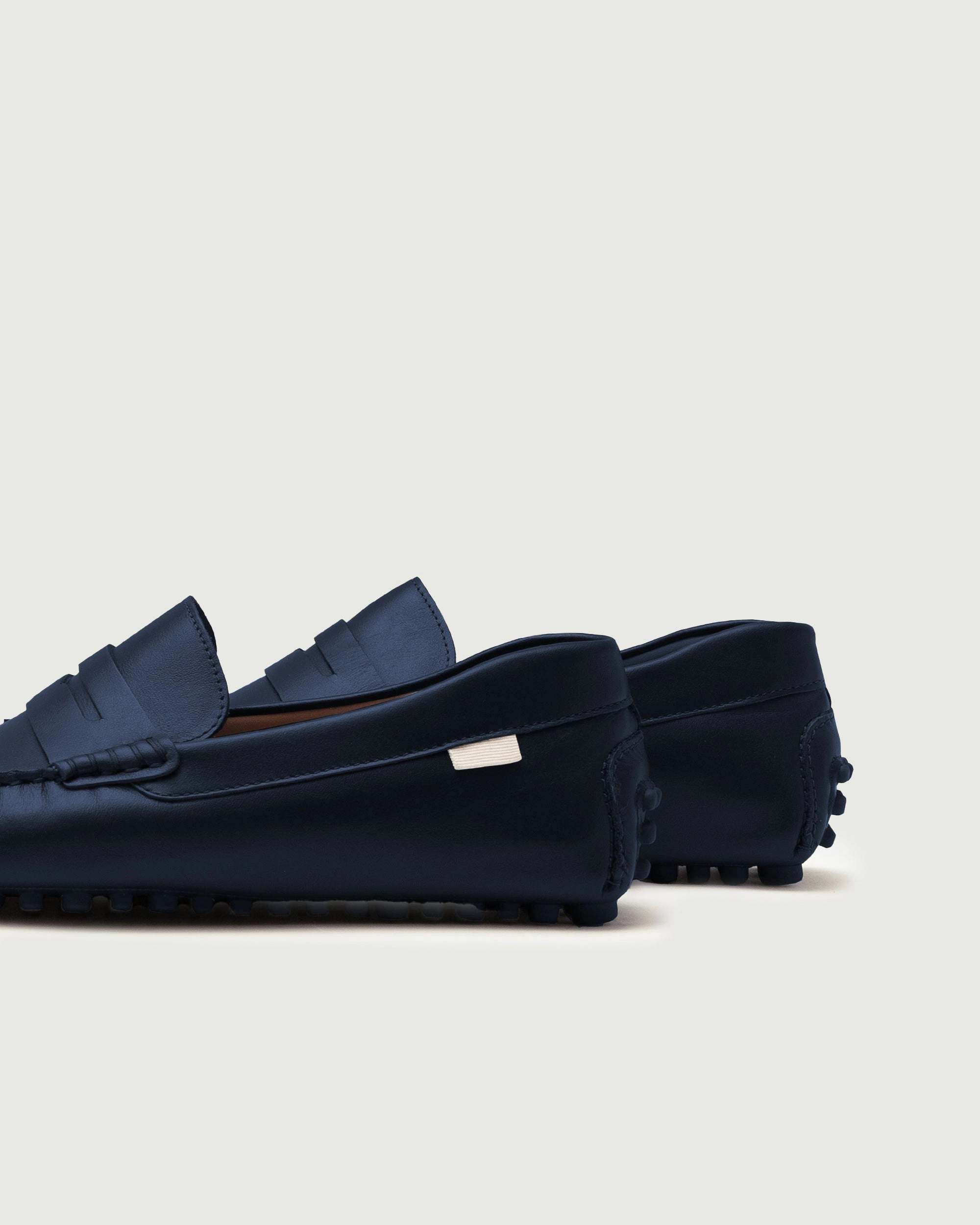 Relaxed shock absorption Driver | Navy Leather