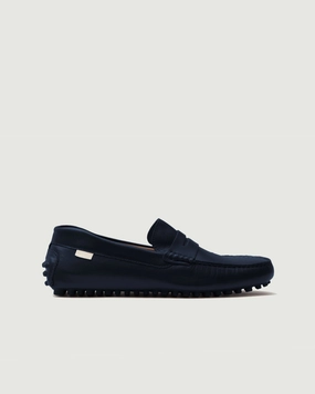 Driver | Navy Leather waterproof construction most waterproof Driver | Navy Leather
