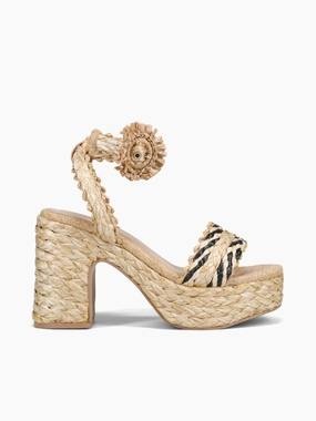 Durable and Light Kaira Beige Black raffia Kaira Beige Black raffia Thermoplastic Uppers