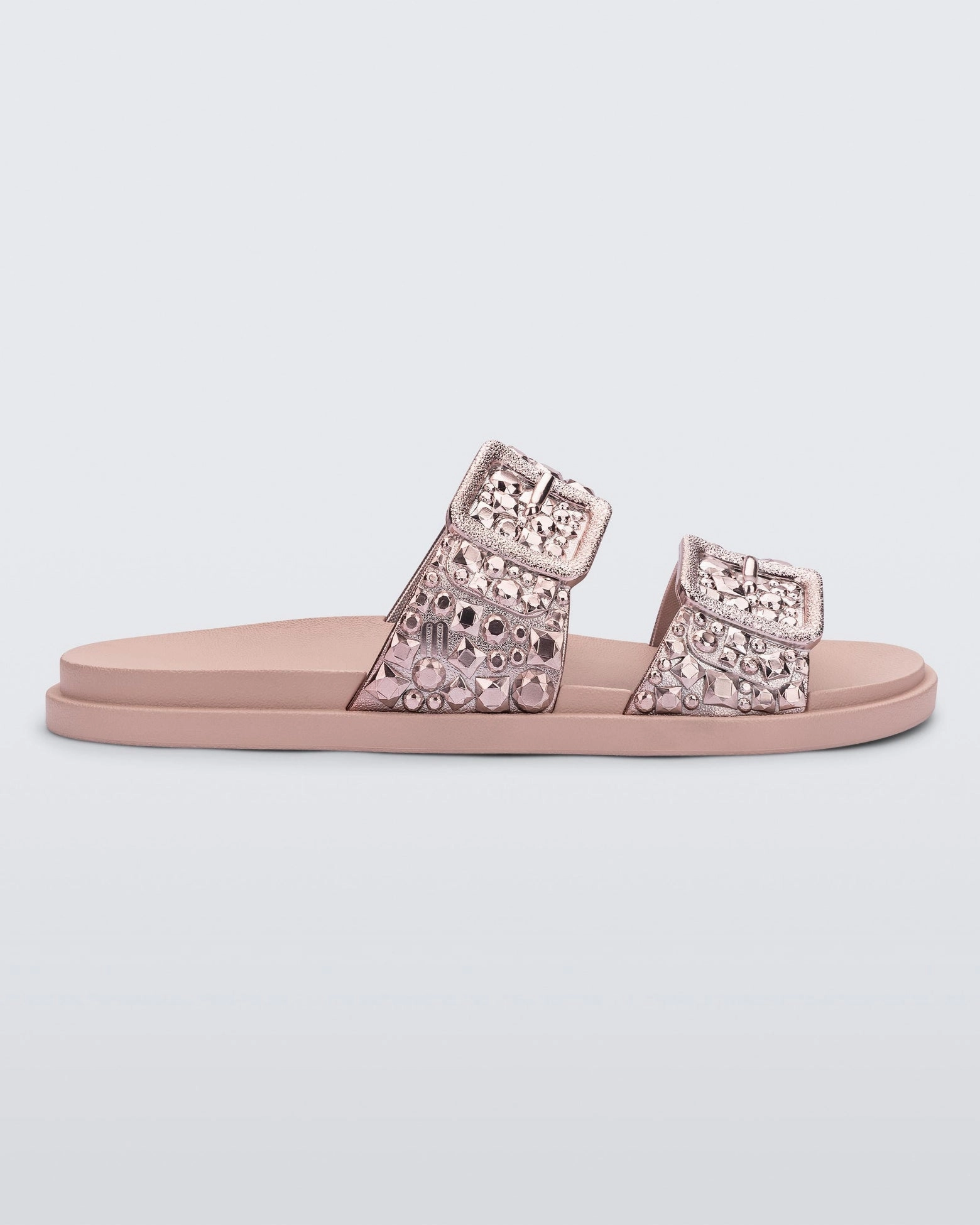 Closed Design Lust Slide - Pink/Rose