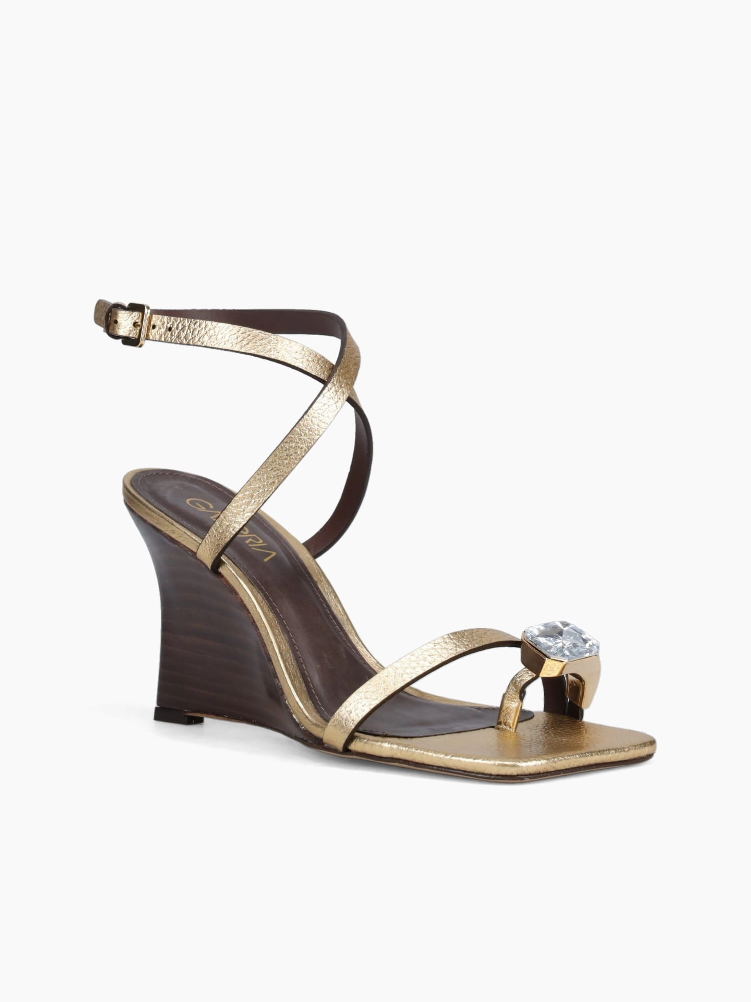 Amelie Ouro Metal Relax Platform Sole