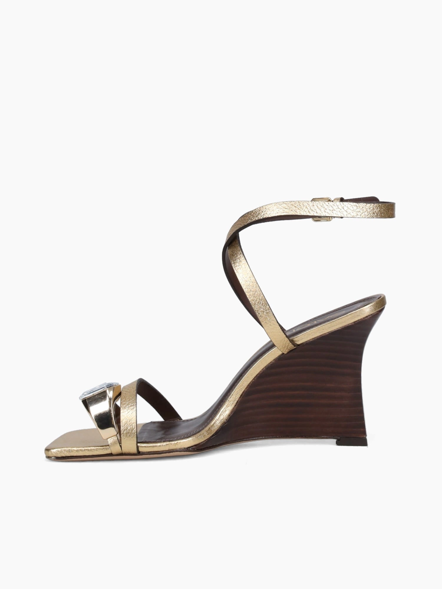 Amelie Ouro Metal Relax Sandal Refills Chill Essential