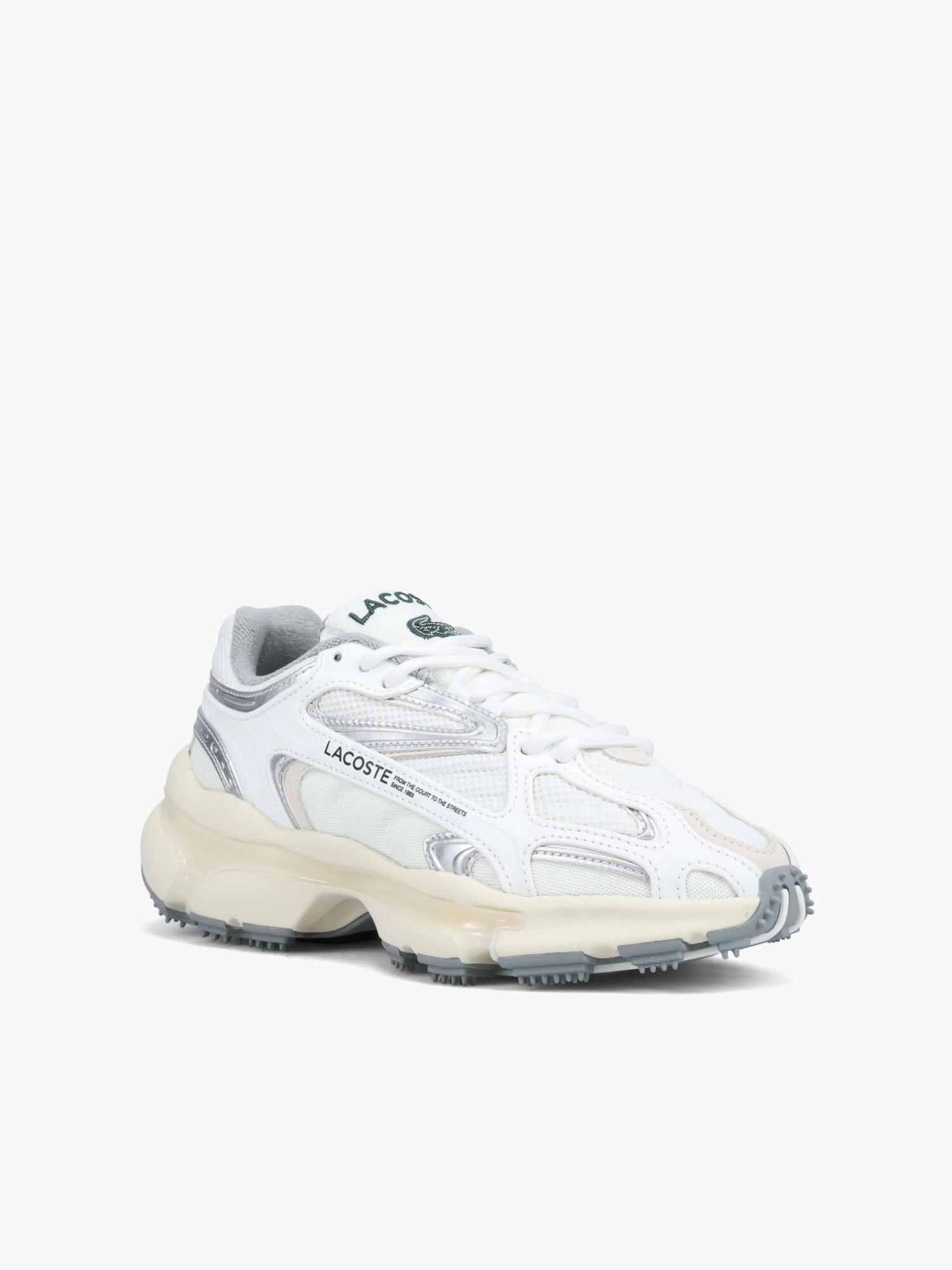 L 003 2k24 White Grey mesh Reinforced   toe