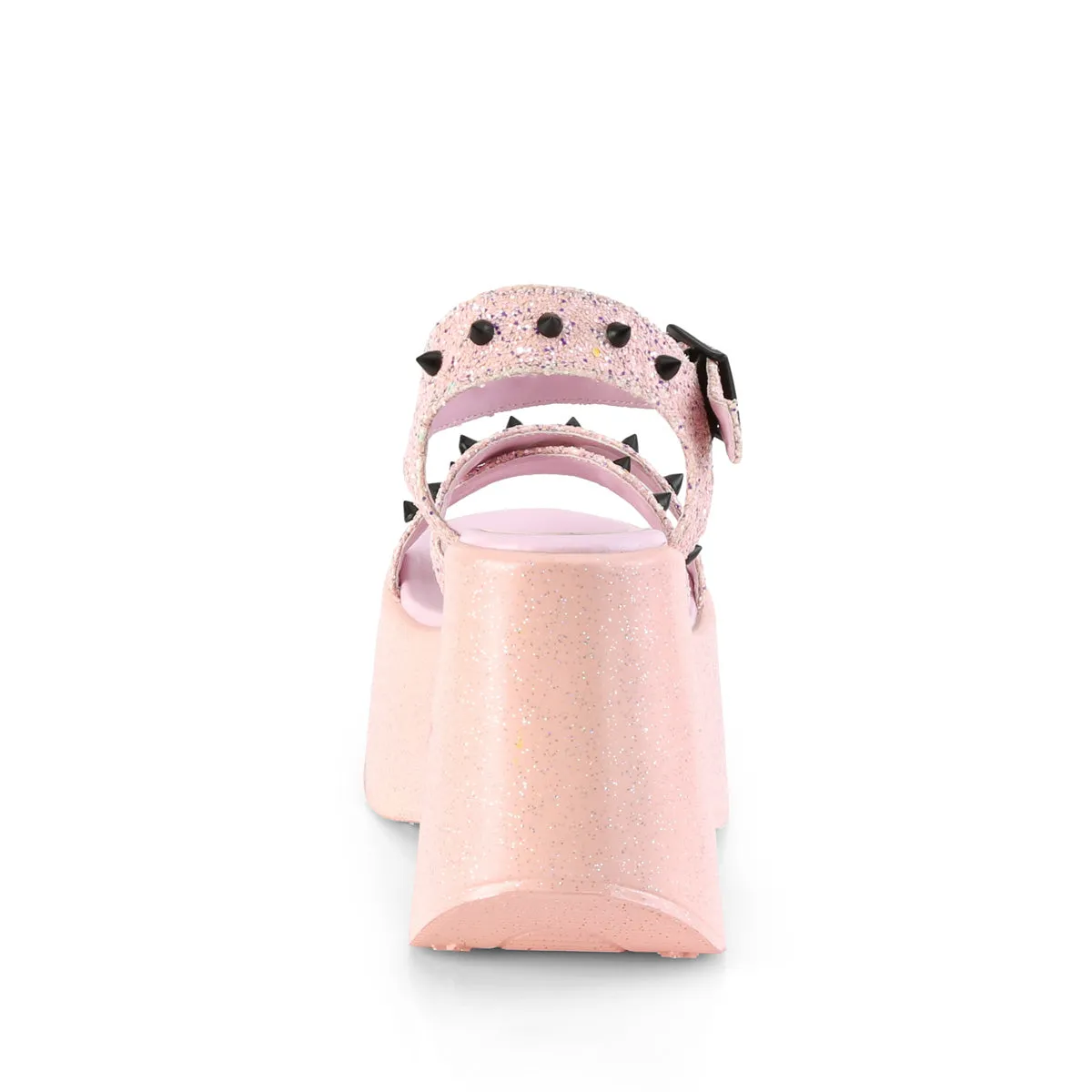 DYNAMITE-02 DemoniaCult Baby Pink Glitter Sexy Women's Sandals (Alternative Footwear)