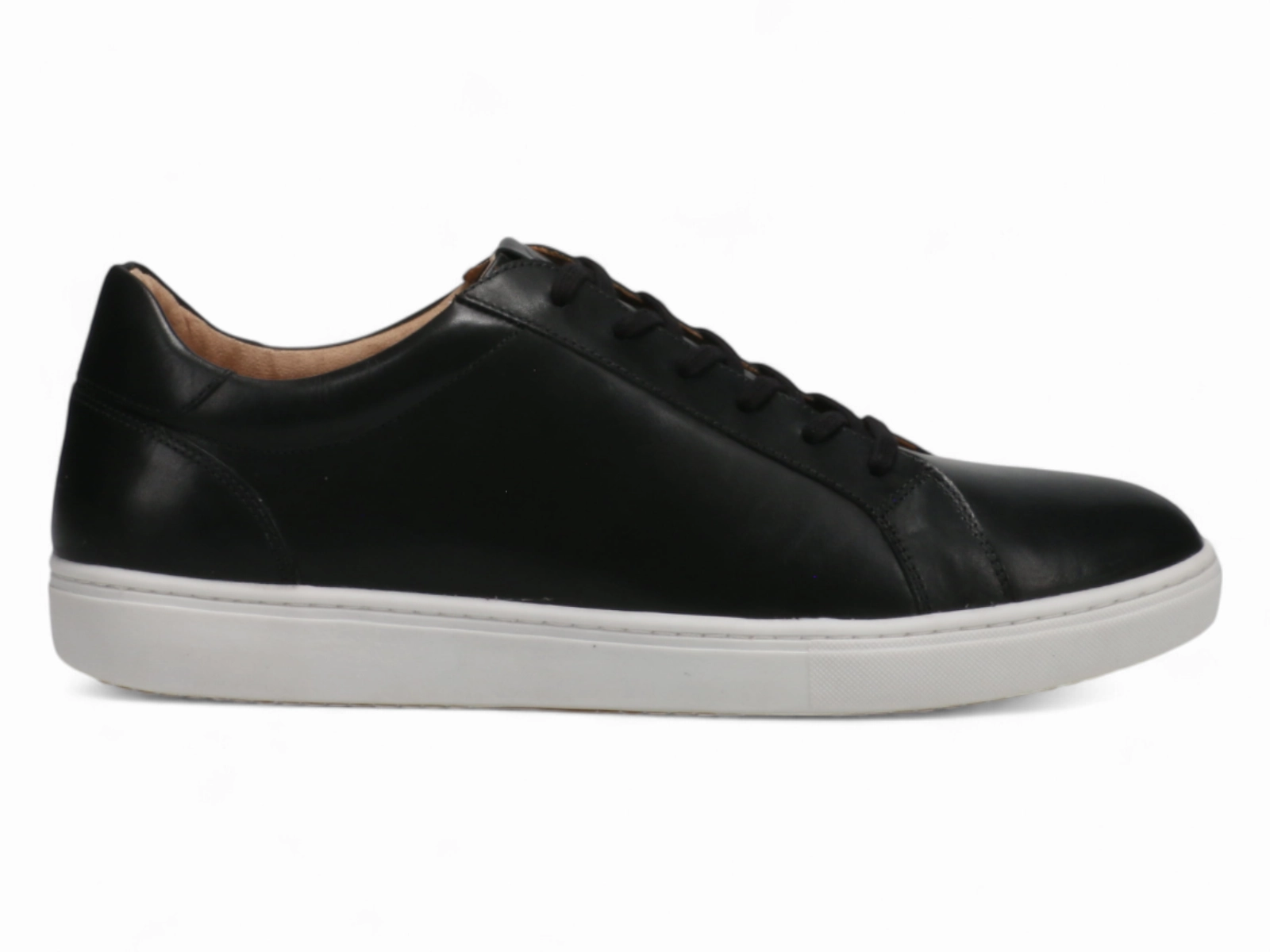Michael Ellis Brenden Lace-Up Sneaker Black Suede Like Texture Fit Anywhere