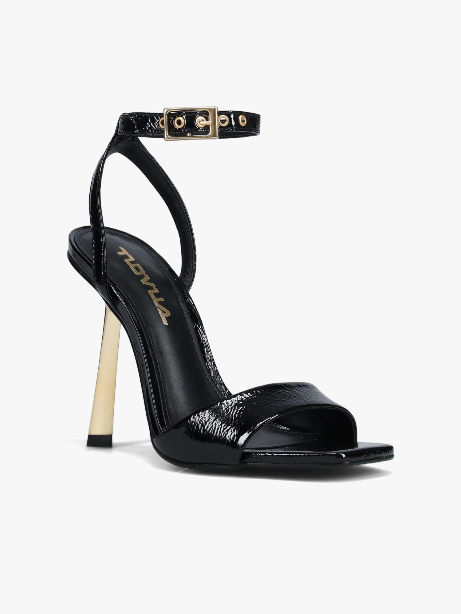 Careni Black Verniz Casual Sandals for Every Day
