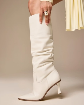 Easy Clean Surface Kindre Narrow Calf Slouchy Knee High Boot Bright tone Breathable Inner Sleeve Kindre Narrow Calf Slouchy Knee High Boot