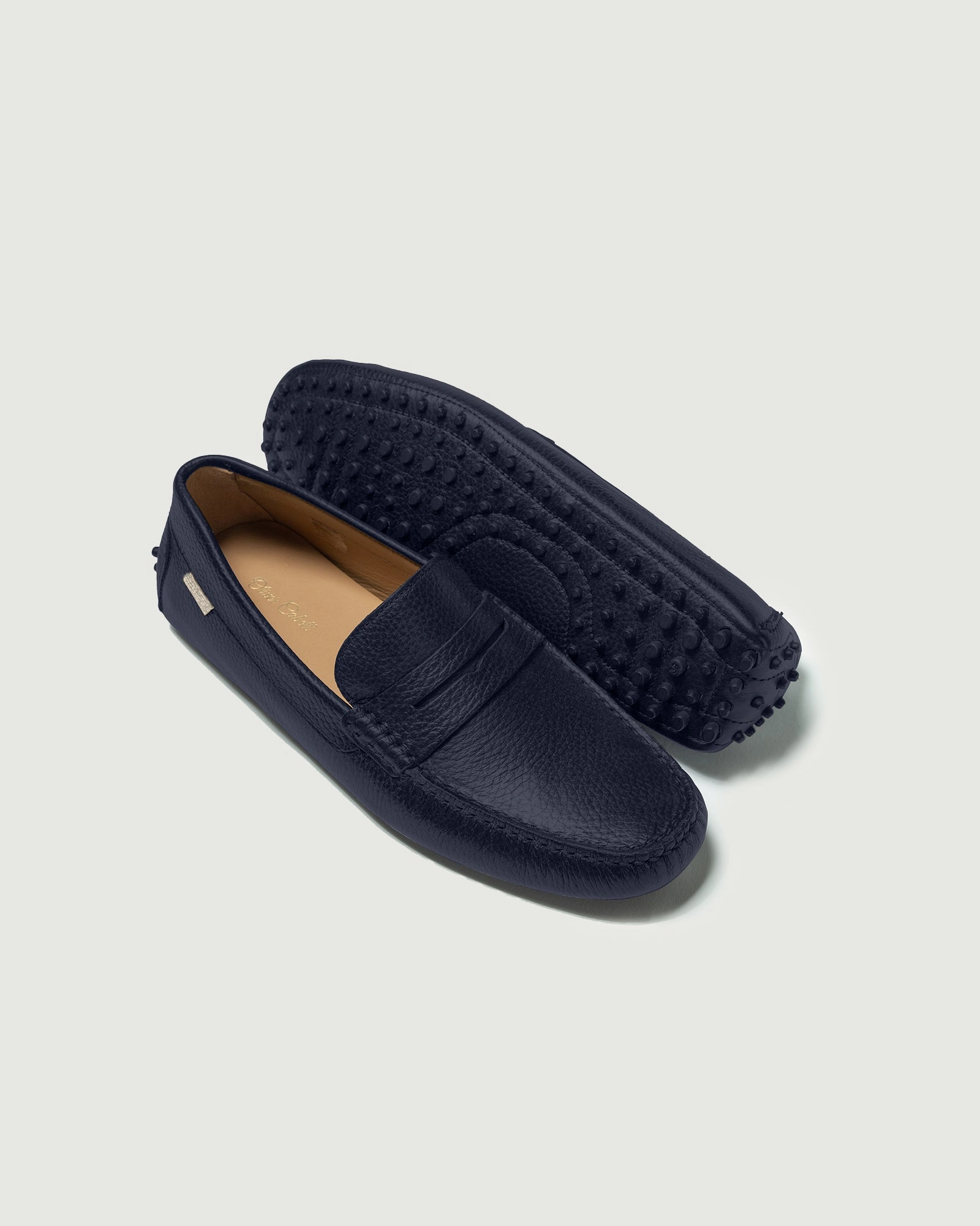 Low Profile Silhouette Thermoplastic Polyurethane Midsole Driver | Navy Pebbled