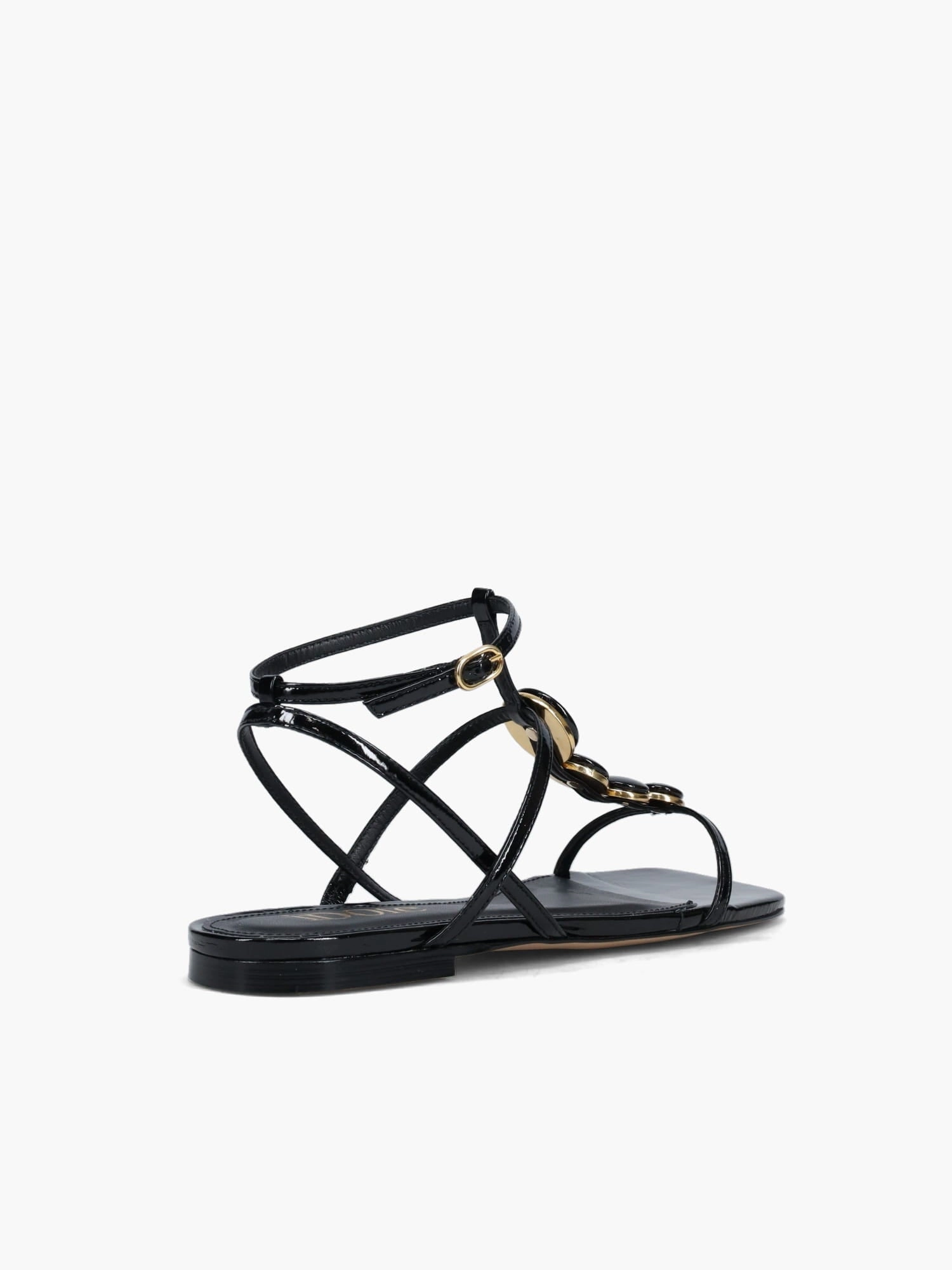 Gana Preto Verniz Showz Flexible Midsole Sandal Care