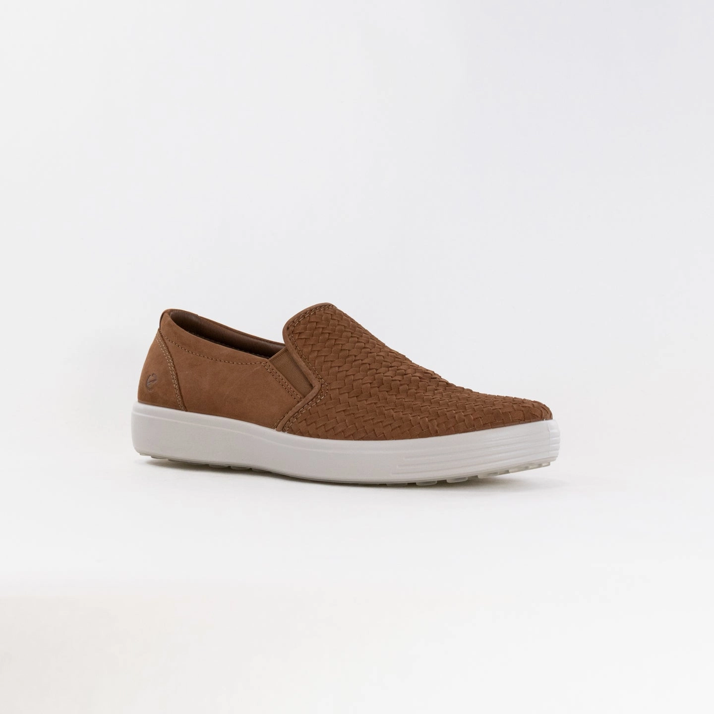 Low Profile ECCO Men's Soft 7 Woven Slip-On (Men's) - Camel