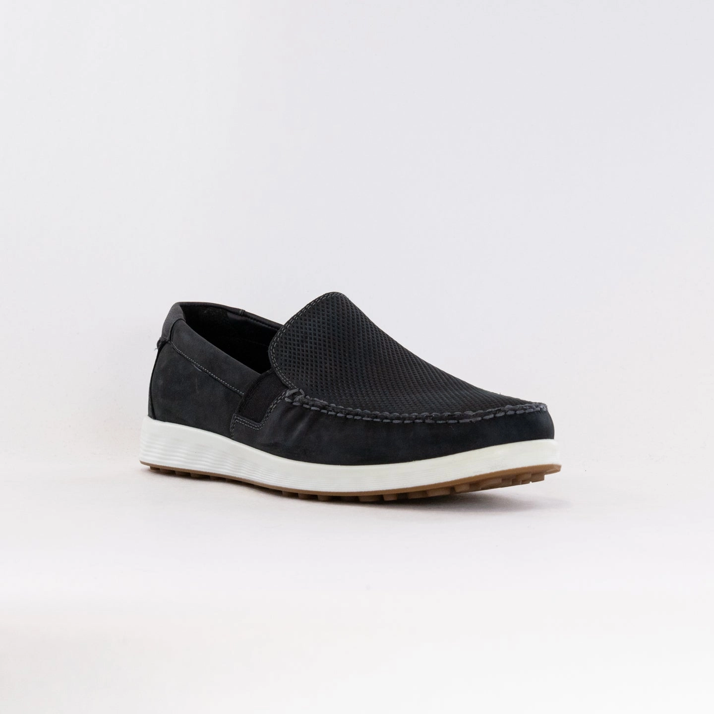 ECCO S Lite Moc Slip On (Men's) - Black Work Friendly