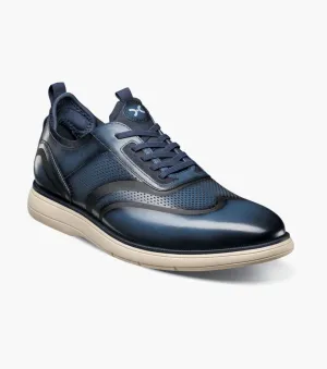Edgewood Wingtip Elastic Lace Up-Blue | Stacy Adams Energy Return Tech Short - distance Energy Return System Edgewood Wingtip Elastic Lace Up-Blue | Stacy Adams